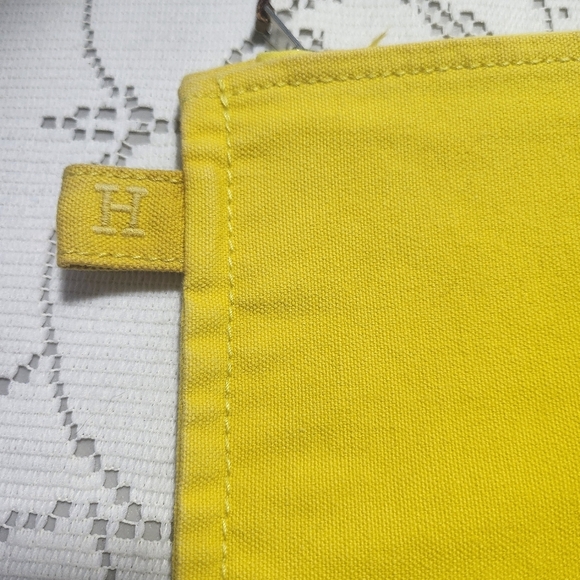 Hermes Clutch bag Flat Makeup Pouch Cosmetics Pouch Pouch yellow - Picture 8 of 14